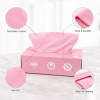 Chiffons de nettoyage absorbants réutilisables en boîte, chiffons en microfibre, petits chiffons de nettoyage pour la maison, le bureau, la cuisine et la voiture