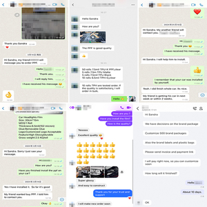 Tự chữa bệnh 6mil TPH ppf TPU xe sơn bảo vệ phim Glossy kim cương Thiết kế cuộn chống xước màu sắc thay đổi chức năng cho cơ thể - Product Image 2