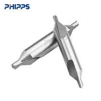 PHIPPS DIN333 Type a B R Double Extrémité Spirale Étape Rainurée 8mm 9mm extra Long 6542 HSS Forets Centraux
