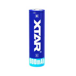 XTAR-baterías de iones de litio 14500, 3,7 v, 800mah, batería recargable 14500 para linterna led