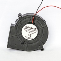 Ventilador Turbo Jet de Alta Temperatura, Axial, Eléctrico, con Rodamientos de Bolas de Plástico, OEM, 12/24V, 2200-3600RPM, SYMBANG DB9733-K, Certificado CE