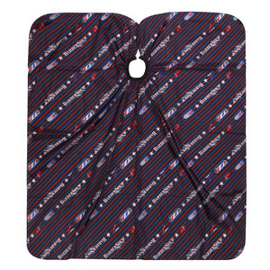 Cape de coiffure noire en sergé anti-adhérent pour salon de coiffure et usage professionnel - Product Image 2