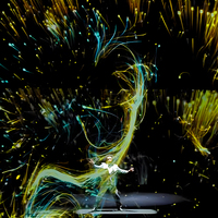 Écran holographique 3D pour images et vidéos, écran en maille holographique transparente, léger, pliable, projecteur, gaze presque invisible