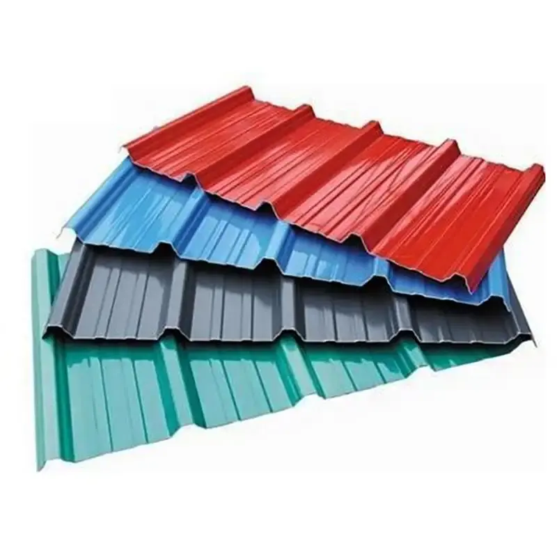 गौशाला गोदाम छत निर्माण पीपीजीआई नालीदार प्लेटें मजबूत और टिकाऊ छत सामग्री