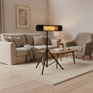 Chauffage infrarouge autonome haute efficacité avec télécommande et contrôle par application, étanche IP65, 1800W, chauffage rapide, construction métallique - Product Image 2