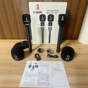 Micrófono Inalámbrico de Mano de 2.4G para Entrevistas, Micrófono de Solapa con Reducción de Ruido para Teléfonos Inteligentes, Cámaras, <span class=keywords><strong>YouTube</strong></span> y Podcasts - Product Image 2