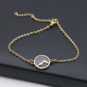 Move Mountains Mustard Seed Adjustable Chain Bracelet Stainless Steel Gold Plated Faith Jewelry Christian Gifts