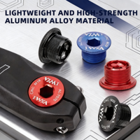 Cubierta de Bielas VXM Ligera de Aleación de Aluminio Anodizado de 170 mm M18 M19 M20, Varios Colores Disponibles, Bielas Huecas de Seguridad para Bicicleta de Montaña