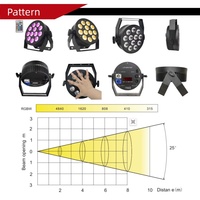 Projecteur de scène à télécommande 120W RGBWA Mini 4 en 1 LED DMX512 suspendu pour DJ, mariage, événement, éclairage de scène