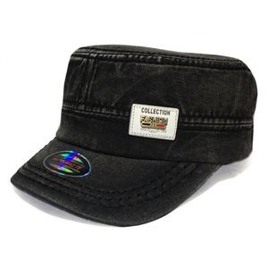 Gorra de Béisbol con Diseño Original, Parte Superior Plana, Protección Solar para Exteriores, con Marca Lavada y Flores Oscuras, Personalizable - Product Image 1