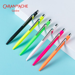 Stylo bille <span class=keywords><strong>CARAN</strong></span> <span class=keywords><strong>D</strong></span>'<span class=keywords><strong>ACHE</strong></span> 849 importé de Suisse, encre noire à base <span class=keywords><strong>d</strong></span>'huile, pour hommes et femmes, cadeau de grande valeur esthétique - Product Image 4