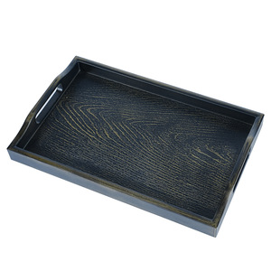 Double-sword round imitation bronze Japanese <b>tray</b>, dessert plate, <b>tea</b> <b>tray</b>, sushi plate, sukiyaki, Japanese and Korean cuisine - Product Image 4