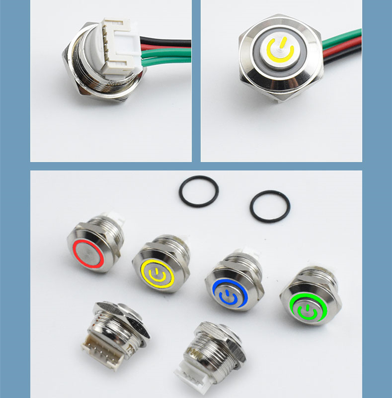 Waterproof <strong>Push</strong> <strong>Button</strong> <strong>Switch</strong> <strong>12MM</strong>,16MM,19MM,22MM <strong>Momentary</strong> PushButton With Cable
