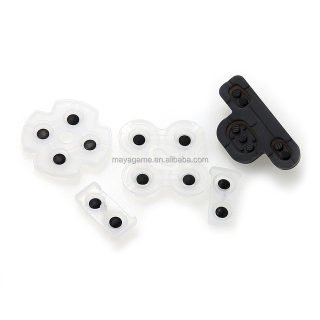 Replacement for PS3 Handle Transparent Conductive Adhesive for PS3 Controller Clear Silicone Conductive Rubber Button Pad Set