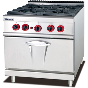 ช่วงก๊าซ4-Bunner เชิงพาณิชย์ที่หรูหราพร้อมเตาอบแก๊สและตู้จับสแตนเลส - Product Image 1