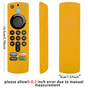 Étui de protection LM LM25517 compatible avec la télécommande Fire TV Stick 4K Voice 3e génération, en silicone antidérapant, lavable et antichoc - Product Image 2