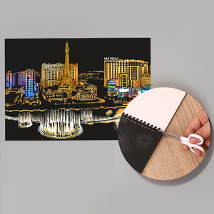 Conjunto de Papel para Desenho Mágico, Papel para Raspar, Arte e Artesanato para Meninos e Meninas, Arte de Raspar para Crianças - Product Image 4
