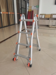 Chống trượt đa vị trí lưu trữ gấp thang, an ninh tải telescoping nhôm Thang cho cầu thang - Product Image 2