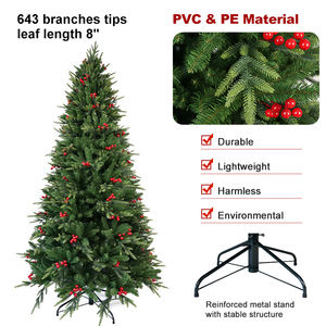 Venta al por Mayor de Fábrica, Árboles de Navidad Artificiales Personalizados de Primera Calidad para Decoración del Hogar - Product Image 5