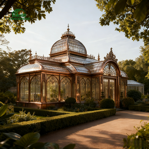 Grand gazebo de jardin de style traditionnel <span class=keywords><strong>en</strong></span> verre trempé, acier avec revêtement <span class=keywords><strong>en</strong></span> poudre, <span class=keywords><strong>pour</strong></span> mariage, événements <span class=keywords><strong>en</strong></span> plein air, pavillon, culture hydroponique - Product Image 1