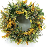 Décoration de mariage pour la maison, fournitures de fleurs artificielles pour la porte, couronne de printemps en gros
