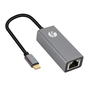 VCOM Laptop Computer USB-C to RJ45 Ethernet Adapter Cable Male to Female 1000Mbps Wired External Network Card