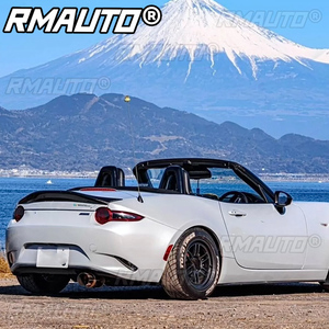 Para Mazda MX5 Miata ND RF Estilo LMS Fibra de Carbono Fibra de Vidrio Sin Pintar Alerón Tipo Duckbill Labio de Maletero Accesorios de Carreras y Embellecedores - Product Image 3