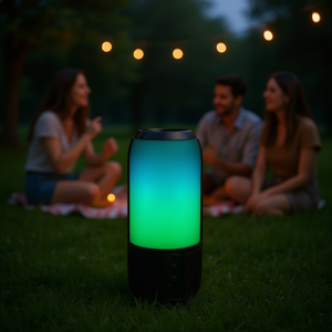 Enceinte sans fil portable CJYS Bluetooth 5.0 avec son stéréo et lumières RGB pour la maison, l'extérieur, les voyages et les fêtes, enceinte TWS - Product Image 2