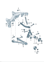 Pour Audi Q7 VW Touareg Porsche Cayenne 06-15, kit de bras de suspension arrière de haute qualité, neuf, 10 pièces, 7L0505311B 7L0505312B