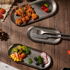 Vassoio Vintage moderno stile occidentale argento fiocco di neve retrò usa e getta piatto lucido per la visualizzazione di gioielli da Dessert cibo per il presente - Product Image 2