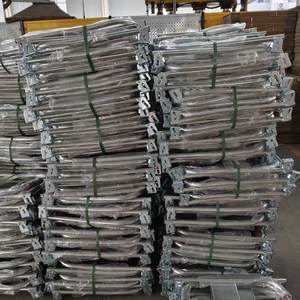 भारी शुल्क स्टील प्लेटफॉर्म ट्रॉली 500 किलोग्राम भार 6 इंच 150 मिमी गोल्ड प्लेटेड व्हील फोल्डेबल हैंडल कोल्ड रोल्ड स्टील डेक - Product Image 4