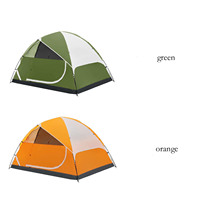 Tente de camping double couche, une chambre, quatre saisons, pliable, protection solaire, protection contre la pluie, randonnée, bâche imperméable 2-en-1