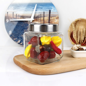 Frasco <span class=keywords><strong>de</strong></span> almacenamiento <span class=keywords><strong>de</strong></span> vidrio <span class=keywords><strong>de</strong></span> fermentación profesional con tapa <span class=keywords><strong>de</strong></span> metal - Product Image 1