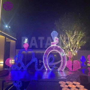Christmas Ring Arch Motif Light Creating a Festive Entrance Display for Outdoor Holiday Events and Photo Areas - Product Image 2