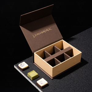 Tùy chỉnh in sô cô la bao bì hộp | lionwrapack cấp thực phẩm bản lề Hộp quà tặng cho Macarons, cookies-OEM bán buôn - Product Image 4