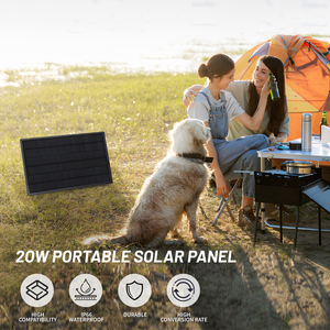 Nieuwe D20-6 High Conversion IBC Gehard Glas Mono Zonnepaneel DC 12V Zonnesysteem met Ingebouwde Batterijen en MPPT Controller - Product Image 4