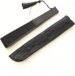 21Cm Bamboo Silk As Souvenir <b>Gifts</b> Lace Hand Fan - Product Image 2