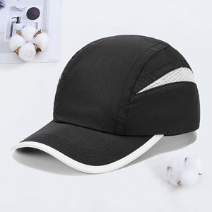 Outdoor Breathable Quick-Drying Five-Panel Baseball Cap With Mesh Ventilation For Sports And Travel Black Color - Product Image 1