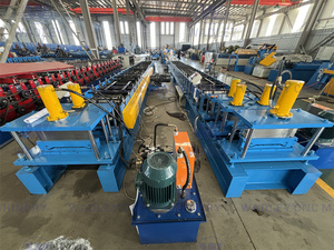 Machine de profilage à grande vitesse pour la fabrication de profilés en M, de poutrelles Sigma et de cadres en acier par poinçonnage hydraulique - Product Image 3