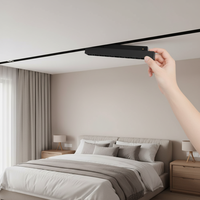 Luminaires LED magnétiques blancs modernes sur rail DC48V, longueur réglable, pour maison intelligente, intensité variable, garantie 5 ans