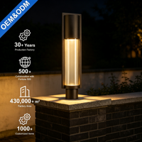 Applique murale extérieure carrée en aluminium LED étanche IP44 à double tension, blanc chaud 3000K, pour allée, patio, jardin