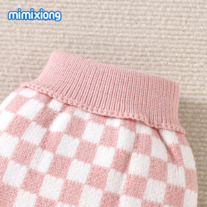 2024 חם Mimixiong סרוגים בגדים לחיות מחמד טרטן בגדי חיות מחמד - Product Image 4