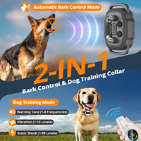 Dispositivo de Control de Ladridos 2 en 1, 3 Modos, Collar de Adiestramiento para Perros, Impermeable, Multifuncional, Linterna LED, Uso Nocturno para Todos los Perros