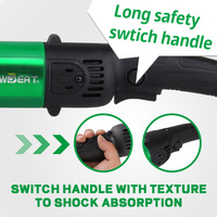 Mini-meuleuse d'angle rechargeable à poignée longue, vitesse réglable, moteur à balais 1000W, garantie 1 an, métal – Vente chaude transfrontalière