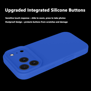 Coque de téléphone en silicone liquide OEM avec protection d'objectif de caméra surélevée 3,5 mm, antichoc et anti-chute pour iPhone 16/17 Pro/16 Pro Max - Product Image 3