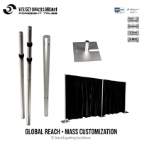 Système de support de toile de fond en alliage d'aluminium sur mesure OEM, certifié TUV, capacité de charge 100 kg, installation rapide, compatible laser