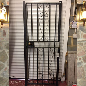 Galvanizado <span class=keywords><strong>DE</strong></span> SEGURIDAD puerta Exterior puerta <span class=keywords><strong>de</strong></span> hierro forjado para <span class=keywords><strong>casa</strong></span> residencial - Product Image 6