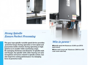 Gmf2519 <span class=keywords><strong>CNC</strong></span> 3 trục đôi cột di chuyển giàn máy phay Công suất gia công nặng - Product Image 6