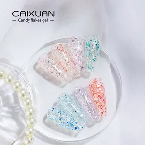 Caixuan Candy flakes gel Nail Polish Manufacturer Ome Private Label Customization Uv Gel Polish