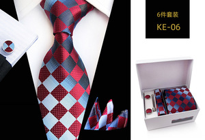 <strong>Geometric</strong> Tie Gift <strong>Set</strong> for Men Stylish Necktie Hanky &amp; Cufflinks Formal Men Tie <strong>Set</strong> Luxury Necktie Gift Box for Office &amp; Events - Product Image 2